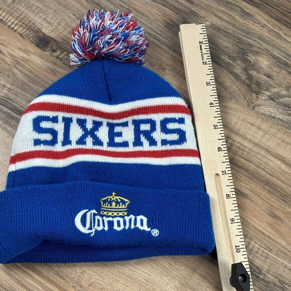 Philadelphia 76ers Winter Hat Embroidery Spellout Corona Beer - Picture 6 of 7